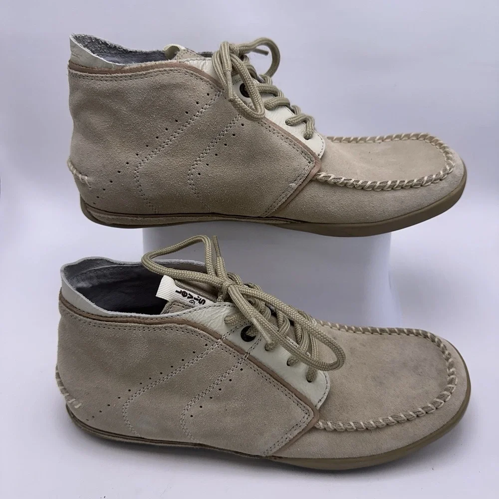 Levi's‎ Men's Suede Chukka Boots Tan/Beige Moc Toe Lace Up Size 8 US / 41 EU